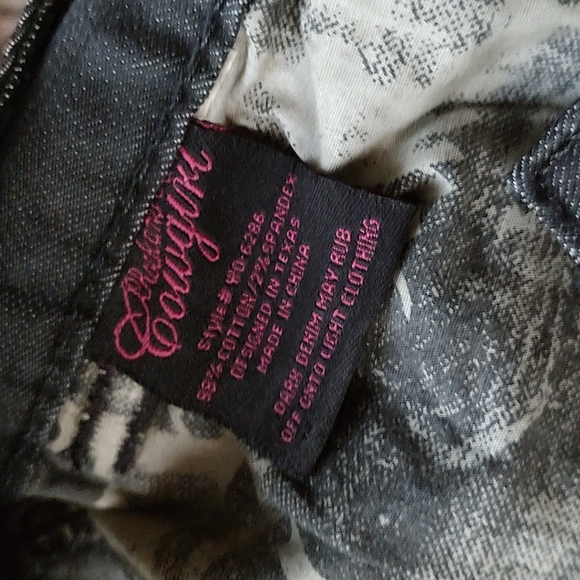 Rock and Roll Cowgirl low-rise Bootcut Charcoal denim jeans 32x34. - Picture 5 of 11